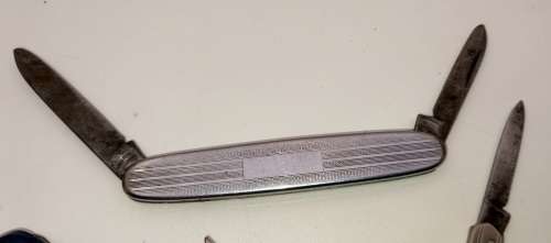 Vintage Richards Lamp Post Brand Key Knife Made in Sheffield england and 2 other old pocket knifes