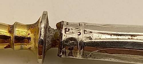 2 Antique forks with Silver (.800) Handles 134mm