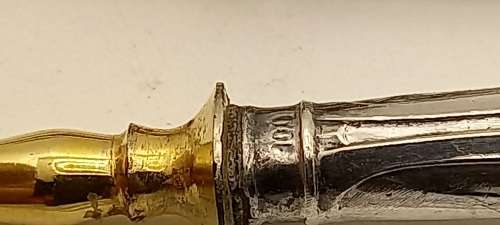 2 Antique forks with Silver (.800) Handles 134mm