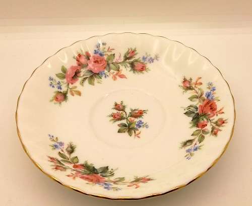 Vintage 1956 Royal Albert Moss Rose Saucer  - No damage 141mm