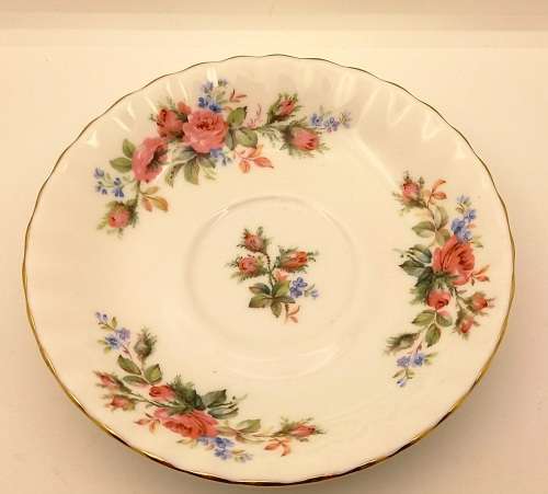 Vintage 1956 Royal Albert Moss Rose Saucer  - No damage 141mm