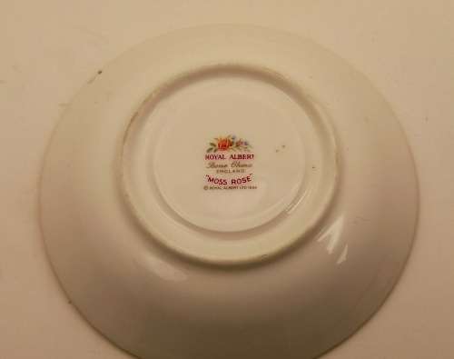 Vintage 1956 Royal Albert Moss Rose Saucer  - No damage 141mm