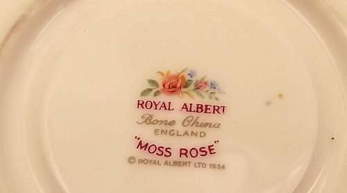 Vintage 1956 Royal Albert Moss Rose Saucer  - No damage 141mm