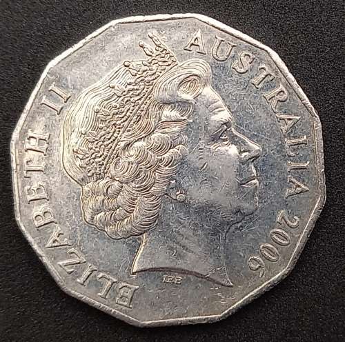 2006 Australia 50 Cents - Elizabeth II 4th Portrait