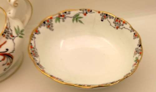 Vintage Paragon Creamer and Sugar Bowl Bone China -(Both have hairline crack)