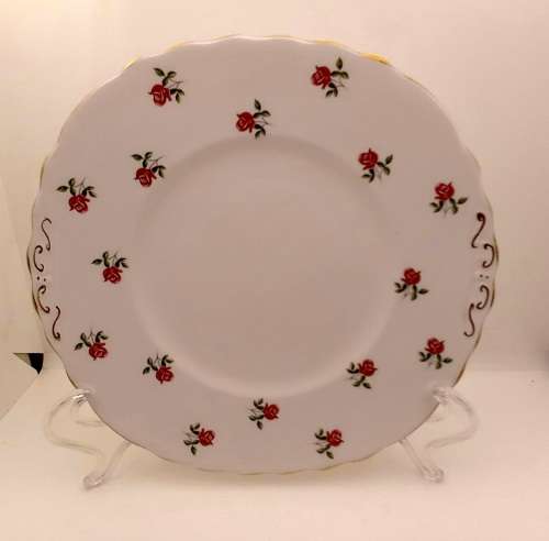 Vintage COLCLOUGH Bone China Cake Plate Made in England  Excellent Condition
