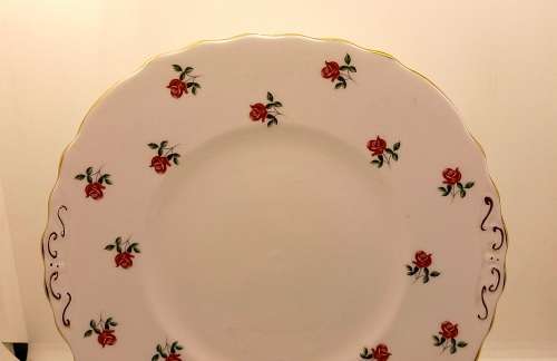 Vintage COLCLOUGH Bone China Cake Plate Made in England  Excellent Condition