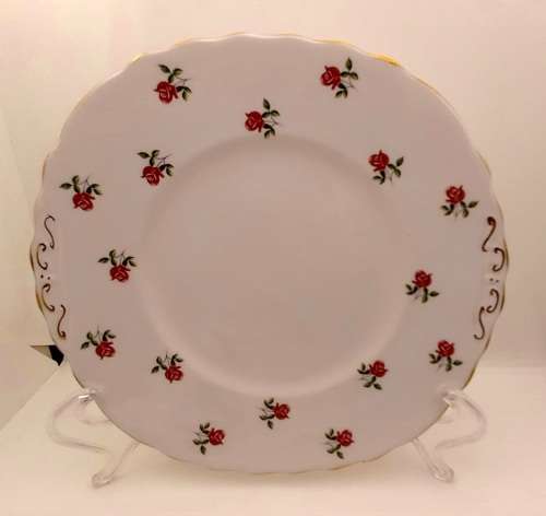 Vintage COLCLOUGH Bone China Cake Plate Made in England  Excellent Condition