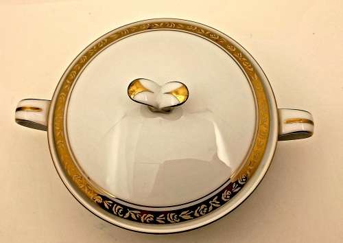 Vintage Noritake 'ASHLEIGH' 6224 Sugar Bowl with Lid -Japan U.S Design-Excellent