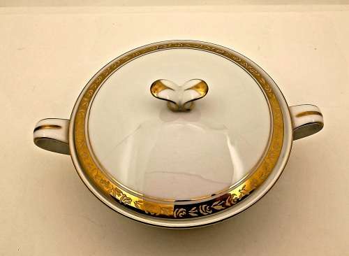 Vintage Noritake 'ASHLEIGH' 6224 Sugar Bowl with Lid -Japan U.S Design-Excellent