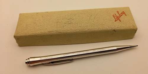 Vintage C1934 Life Long Sterling .925 Silver Ladies Pencil in original box with instructions