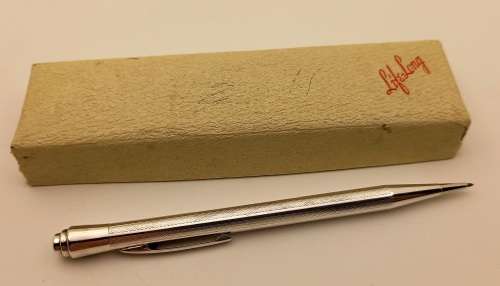Vintage C1934 Life Long Sterling .925 Silver Ladies Pencil in original box with instructions