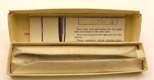 Vintage C1934 Life Long Sterling .925 Silver Ladies Pencil in original box with instructions