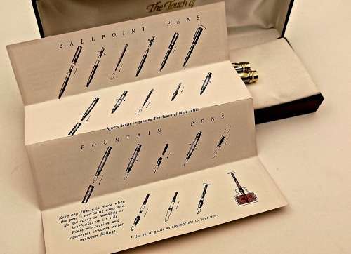 The Touch of Mink Pen and Pencil set Metallic and Lacquer