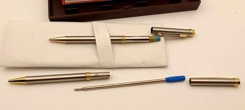 The Touch of Mink Pen and Pencil set Metallic and Lacquer