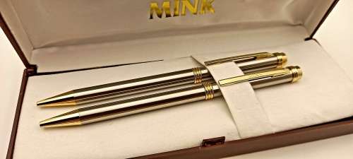 The Touch of Mink Pen and Pencil set Metallic and Lacquer