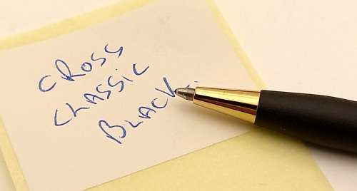 Vintage Cross Classic Black 2502 Ballpoint Pen -With case -Branded
