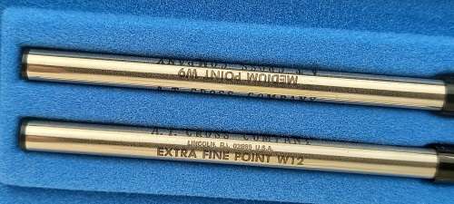 Vintage Cross Lustrous Chrome No 3604 Soft-tip pen with 2 refills in box -Ink is ok