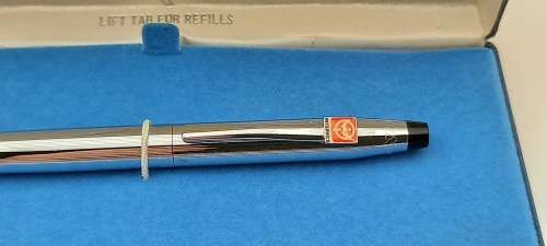 Vintage Cross Lustrous Chrome No 3604 Soft-tip pen with 2 refills in box -Ink is ok