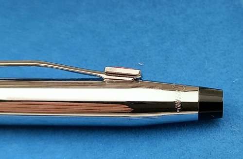 Vintage Cross Lustrous Chrome No 3604 Soft-tip pen with 2 refills in box -Ink is ok