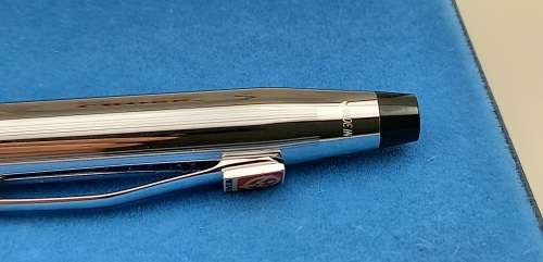 Vintage Cross Lustrous Chrome No 3604 Soft-tip pen with 2 refills in box -Ink is ok
