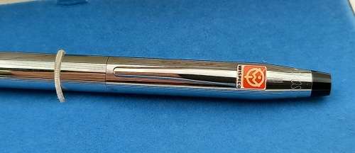Vintage Cross Lustrous Chrome No 3604 Soft-tip pen with 2 refills in box -Ink is ok