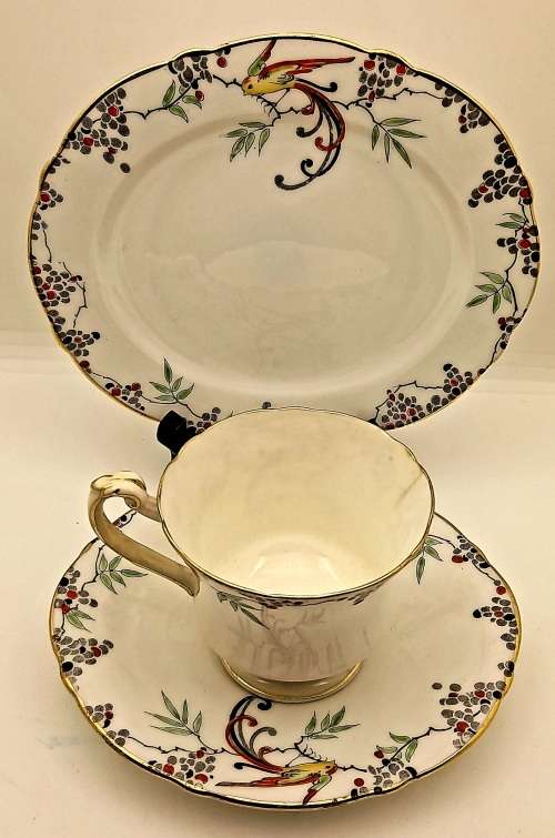 Vintage Paragon Trio Bone China -(Cup have hairline crack and stained )