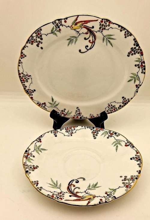 Vintage Paragon Trio Bone China -(Cup have hairline crack and stained )