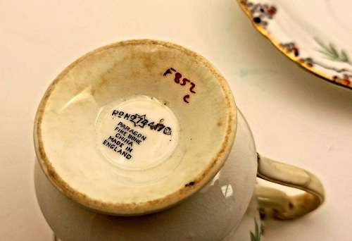 Vintage Paragon Trio Bone China -(Cup have hairline crack and stained )