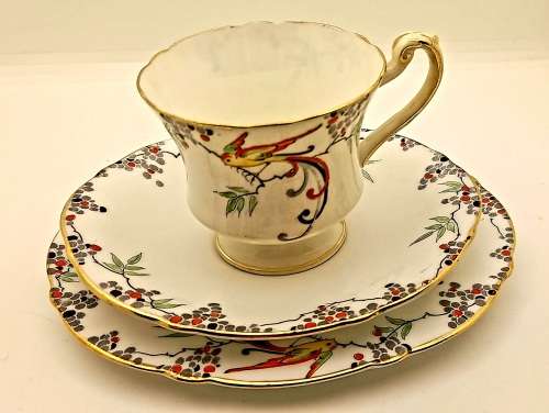 Vintage Paragon Trio Bone China -(Cup have hairline crack and stained )