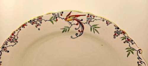 Vintage Paragon oval Cake Plate Bone China made in England-261x215mm