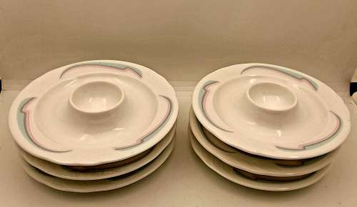 Vintage 1986 Royal Albert Bone China HORIZONS Aurora series Single egg plate  -(7 available )
