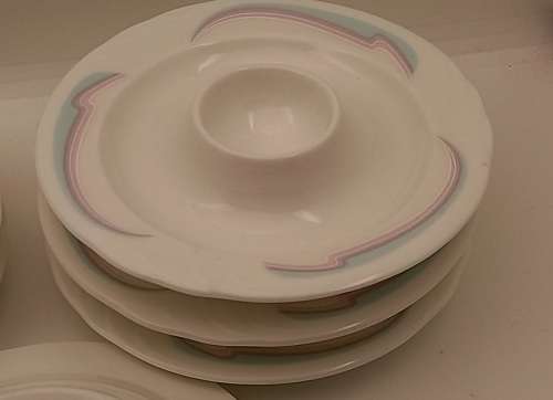 Vintage 1986 Royal Albert Bone China HORIZONS Aurora series Single egg plate  -(7 available )