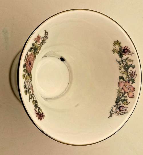 Vintage Wedgwood Bone China Vase KUTANI CRANE made in England 90x90mm