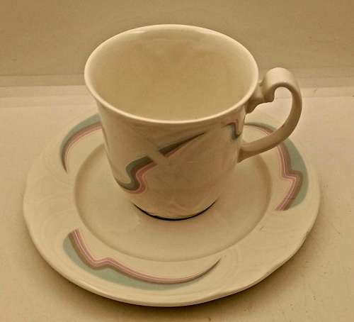 Vintage 1986 Royal Albert Bone China HORIZONS Aurora series Coffee Duo -(6 available)