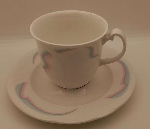 Vintage 1986 Royal Albert Bone China HORIZONS Aurora series Tea Duo -(7 available)