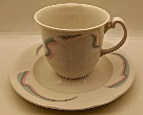 Vintage 1986 Royal Albert Bone China HORIZONS Aurora series Tea Duo -(7 available)