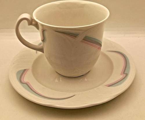 Vintage 1986 Royal Albert Bone China HORIZONS Aurora series Tea Duo -(7 available)