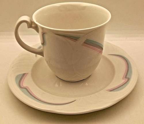Vintage 1986 Royal Albert Bone China HORIZONS Aurora series Tea Duo -(7 available)