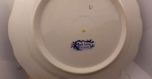 Large Vintage boch freres la louviere belgium delft plate 350mm