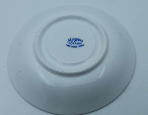 Vintage Mayfair Pottery Coffee Duo Fine bone China (crack on bottom of cup)