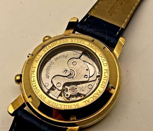 Vintage Pascal Schilcher - Men's automatic watch- Not working no crown ,Automatic Weight loose