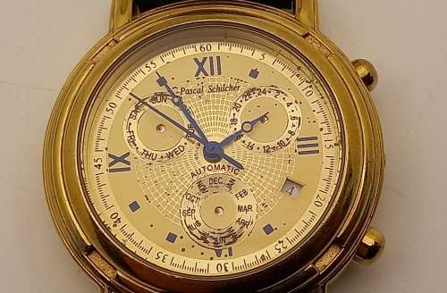 Vintage Pascal Schilcher - Men's automatic watch- Not working no crown ,Automatic Weight loose