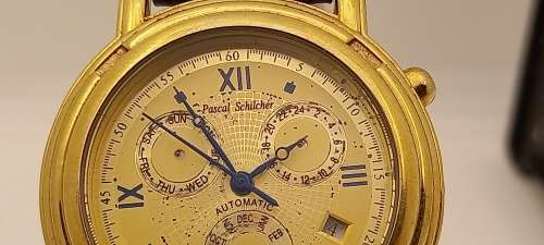 Vintage Pascal Schilcher - Men's automatic watch- Not working no crown ,Automatic Weight loose