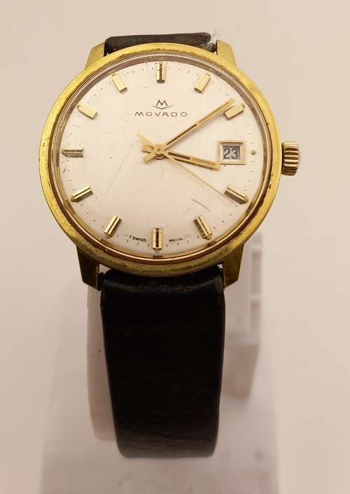 Vintage 1950-1960 MOVADO SUB SEA Swiss Made Mens watch Working-17 Jewels Original strap