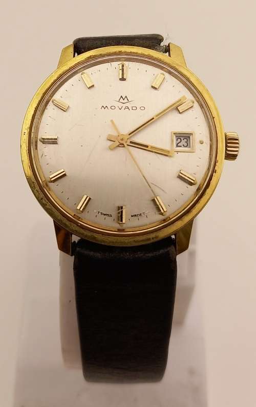 Vintage 1950-1960 MOVADO SUB SEA Swiss Made Mens watch Working-17 Jewels Original strap