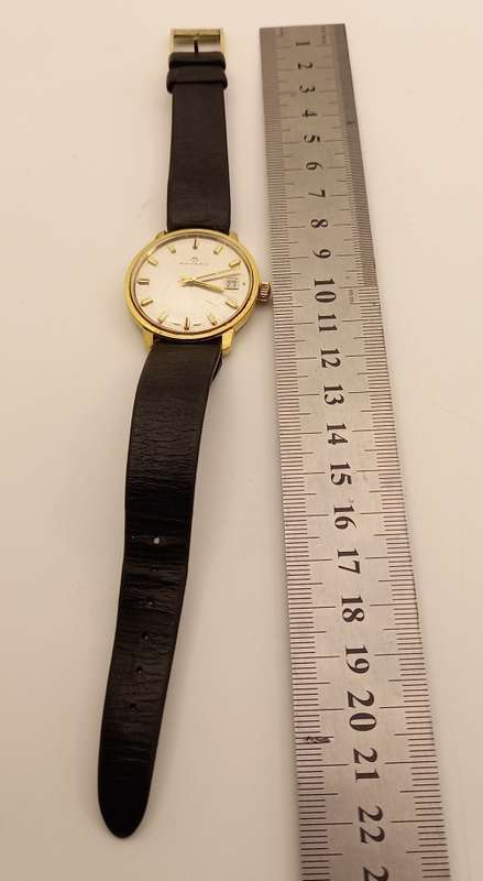 Vintage 1950-1960 MOVADO SUB SEA Swiss Made Mens watch Working-17 Jewels Original strap
