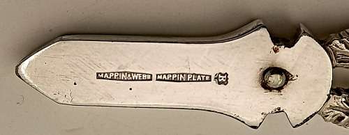 Antique / Vintage Mappin & Webb Plated Grape scissors made in England