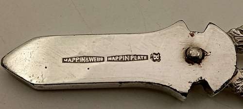 Antique / Vintage Mappin & Webb Plated Grape scissors made in England