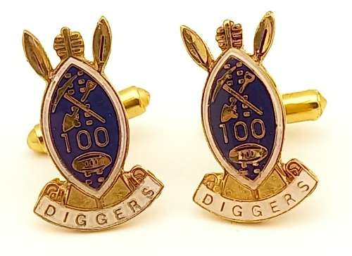 Limited edition 1893 to 1993 diggers Rugby club 100 years cufflinks no 50